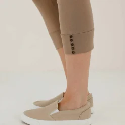 Legging 3/4, bas boutonné