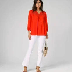 Legging bootcut uni, taille élastiquée