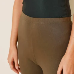 Legging bootcut uni, taille élastiquée