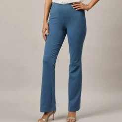 Legging bootcut uni, taille élastiquée