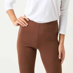 Legging bootcut uni, taille élastiquée