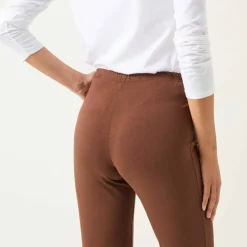 Legging bootcut uni, taille élastiquée
