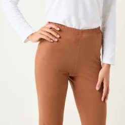 Legging bootcut uni, taille élastiquée