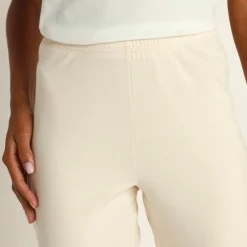Legging bootcut uni, taille élastiquée