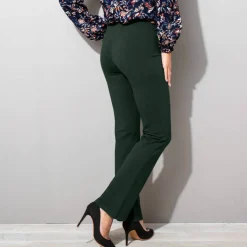 Legging bootcut uni, taille élastiquée