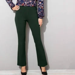 Legging bootcut uni, taille élastiquée