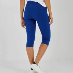 Legging corsaire uni maille stretch