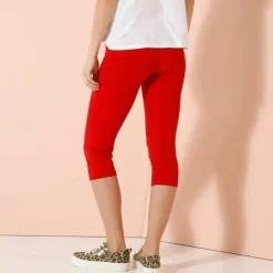 Legging corsaire uni maille stretch