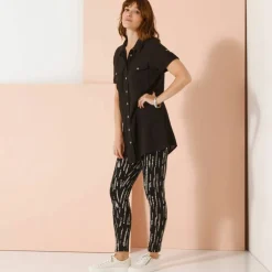 Legging imprimé, taille élastiquée