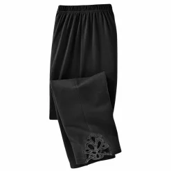 Legging 3/4 macramé, taille élastiquée