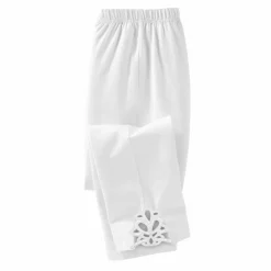 Legging 3/4 macramé, taille élastiquée