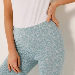 Legging maille jersey imprimé graphique