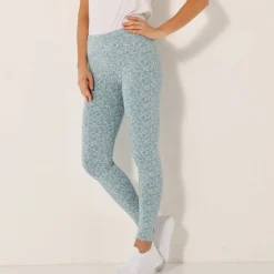 Legging maille jersey imprimé graphique