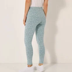 Legging maille jersey imprimé graphique