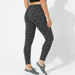 Legging maille jersey imprimé graphique