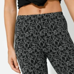 Legging maille jersey imprimé graphique