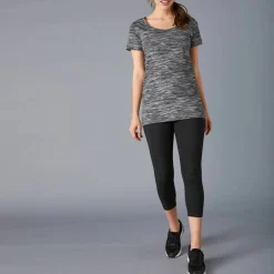 Legging 3/4 maille taille élastiquée