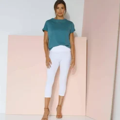 Legging 3/4 taille haute, ventre plat