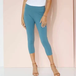 Legging 3/4 taille haute, ventre plat