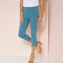 Legging 3/4 taille haute, ventre plat
