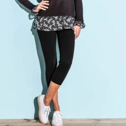Legging 3/4 uni - lot de 2