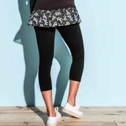 Legging 3/4 uni - lot de 2