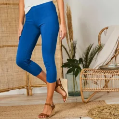 Legging 3/4 uni - lot de 2