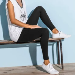 Legging uni maille jersey