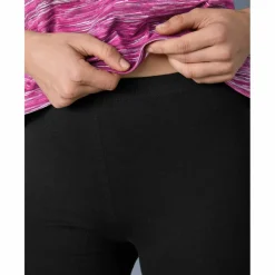 Legging uni maille taille élastiquée