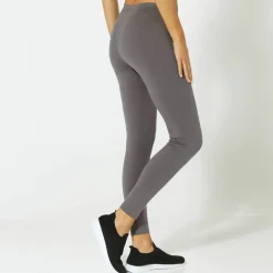 Legging uni maille taille élastiquée