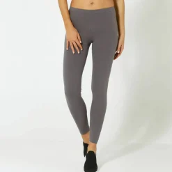 Legging uni maille taille élastiquée