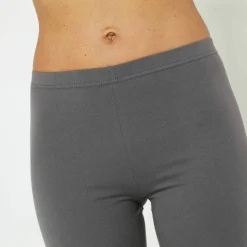 Legging uni maille taille élastiquée