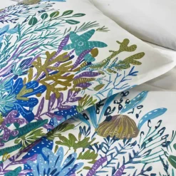 Linge de lit Abysse en coton imprimé
