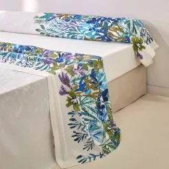 Linge de lit Abysse en coton imprimé