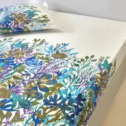 Linge de lit Abysse en coton imprimé
