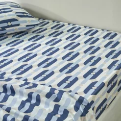 Linge de lit Adam en coton imprimé