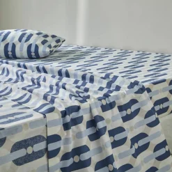 Linge de lit Adam en coton imprimé