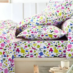 Linge de lit Aquarelle coton imprimé fleuri