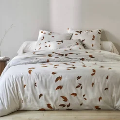 Linge de lit Automne en coton imprimé