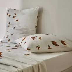 Linge de lit Automne en coton imprimé