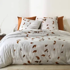 Linge de lit Automne en coton imprimé