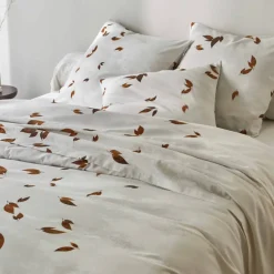 Linge de lit Automne en coton imprimé