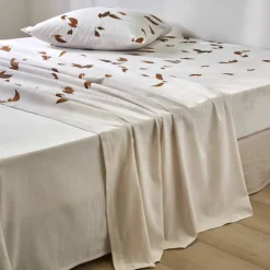Linge de lit Automne en flanelle imprimée