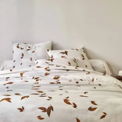Linge de lit Automne en flanelle imprimée