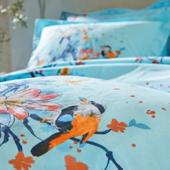 Linge de lit Birdy en coton imprimé oiseaux
