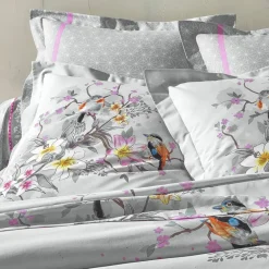 Linge de lit Birdy en coton imprimé oiseaux
