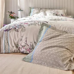 Linge de lit Birdy en coton imprimé oiseaux