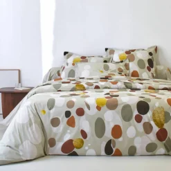 Linge de lit Bulles en coton imprimé