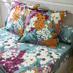 Linge de lit Capucine en coton imprimé