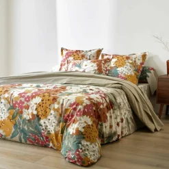 Linge de lit Capucine en coton imprimé